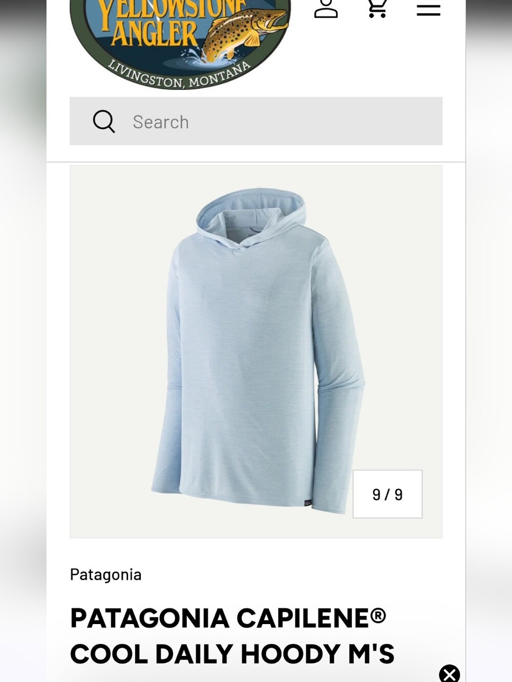 Patagonia Mens Capilene Cool Daily Hoody Size Large